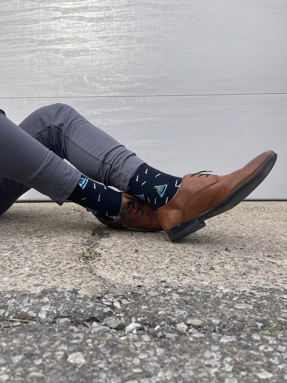 Black Sail Boat Socks