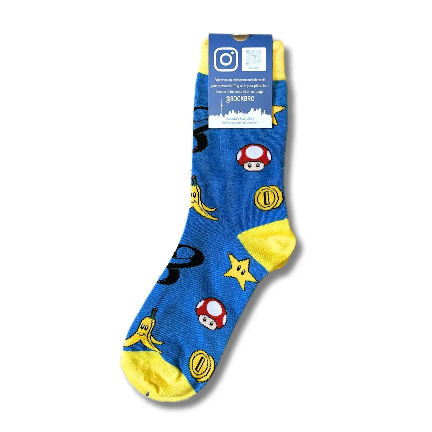 Blue Mario Kart Socks