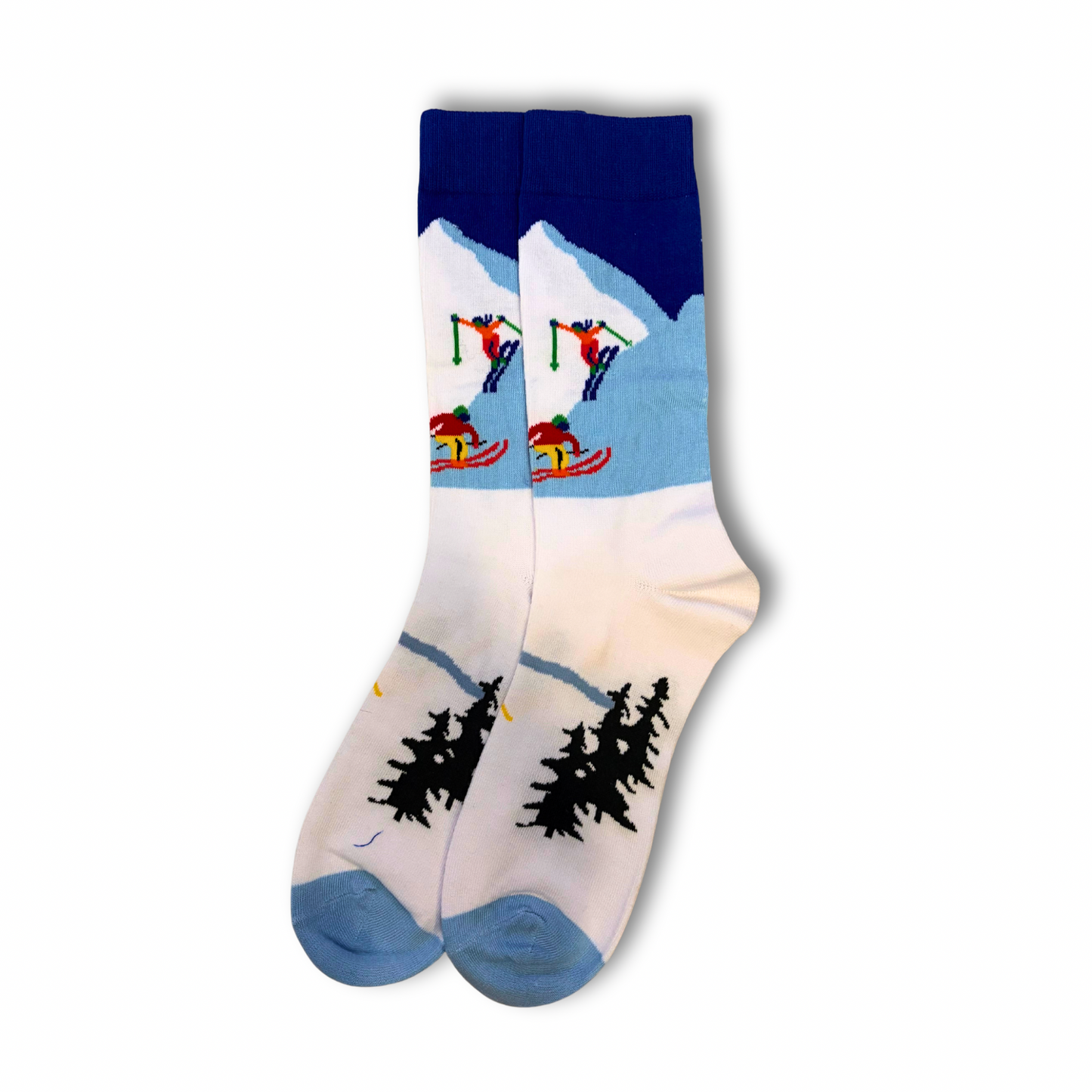 Blue Ski Hill Socks