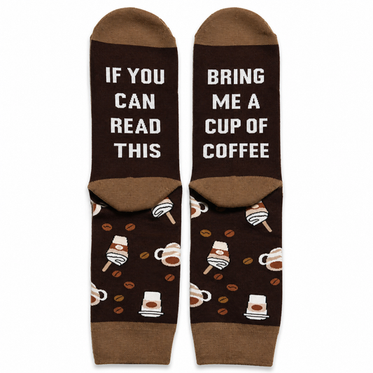 Brown Coffee Cup Socks