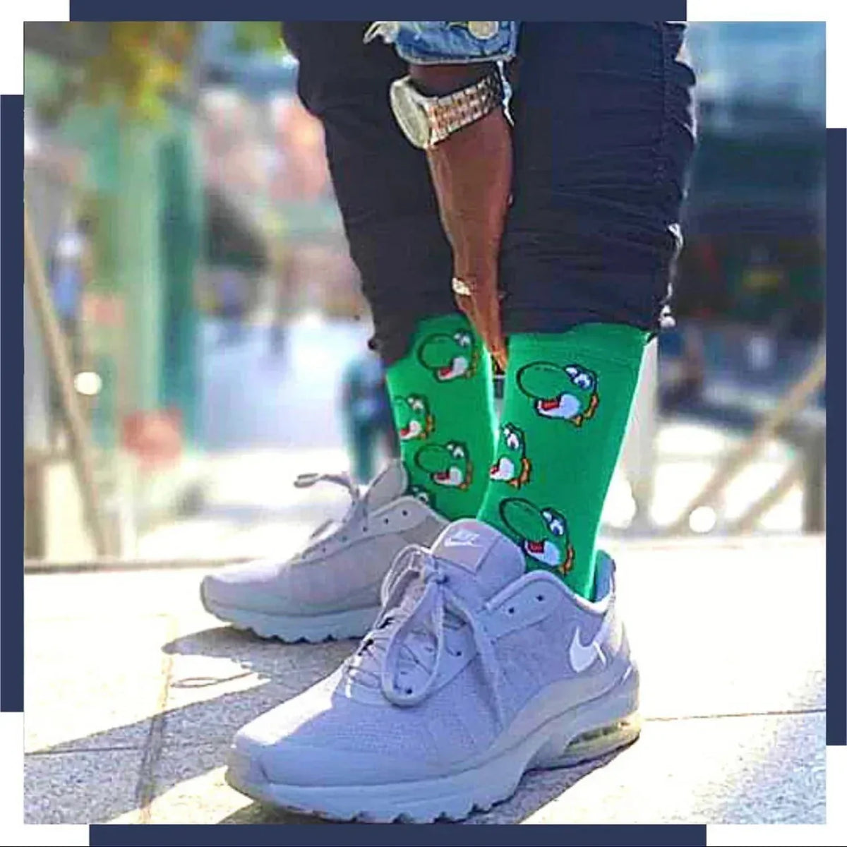 Green Yoshi Socks