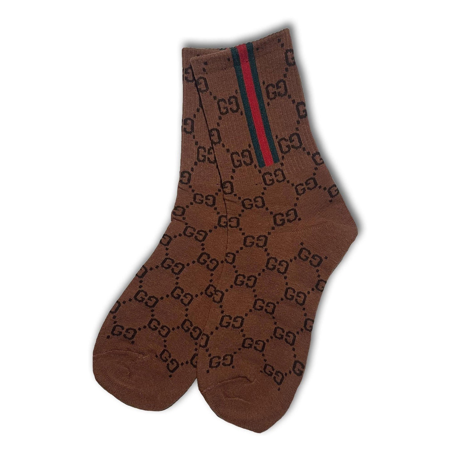 Brown Designer Socks - Sock Bro
