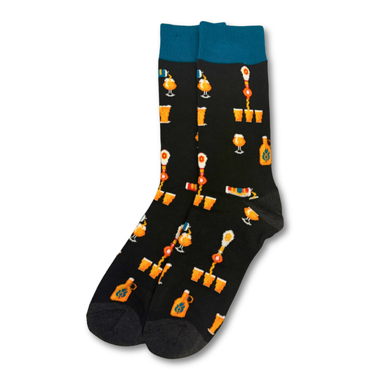 Black Beer Tap Socks