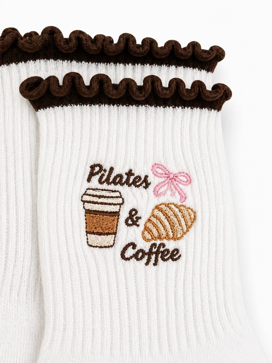 Pilates and Coffee Pilates Socks