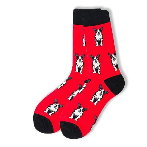 Red French Bulldog Socks - Sock Bro