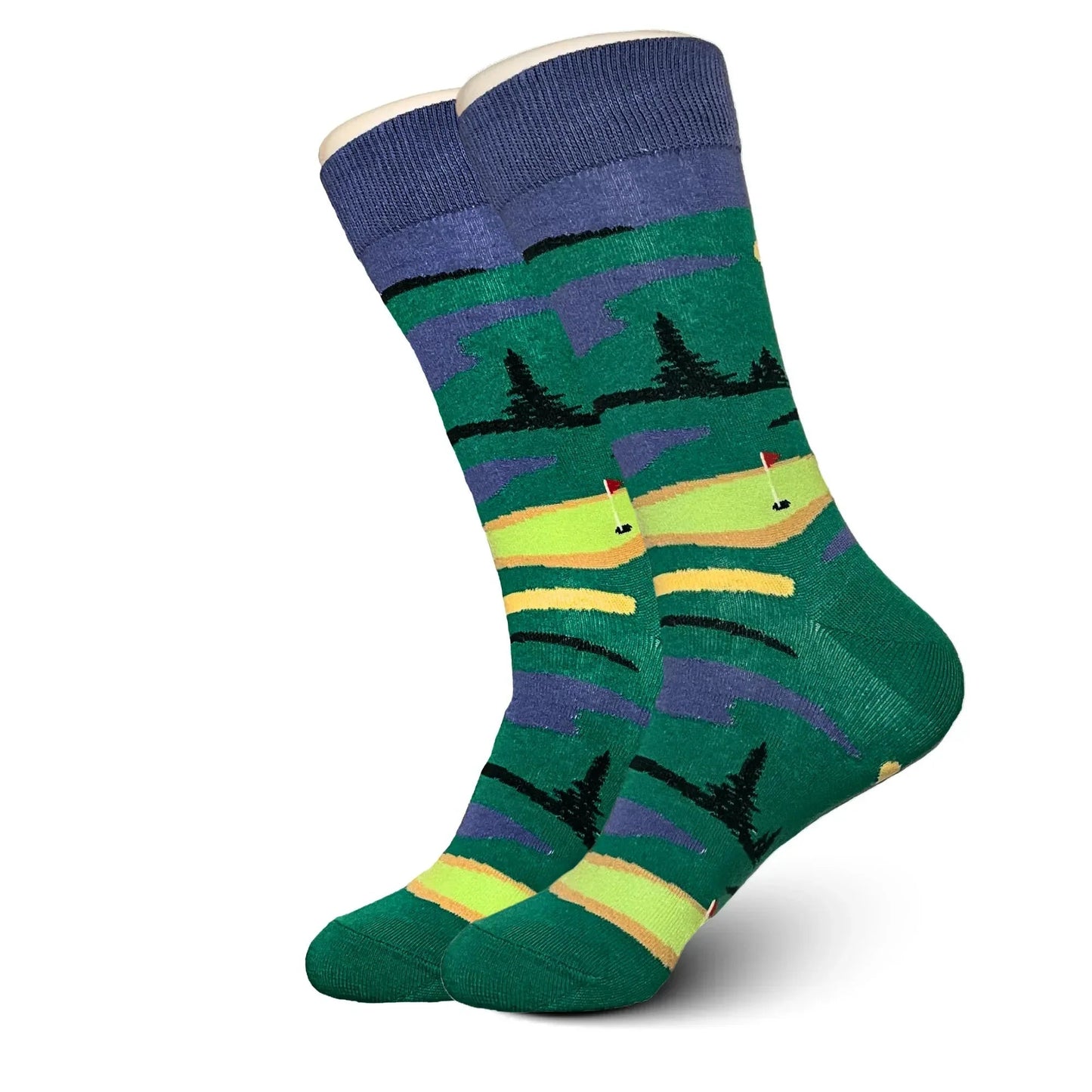 Green and Blue Golf Socks