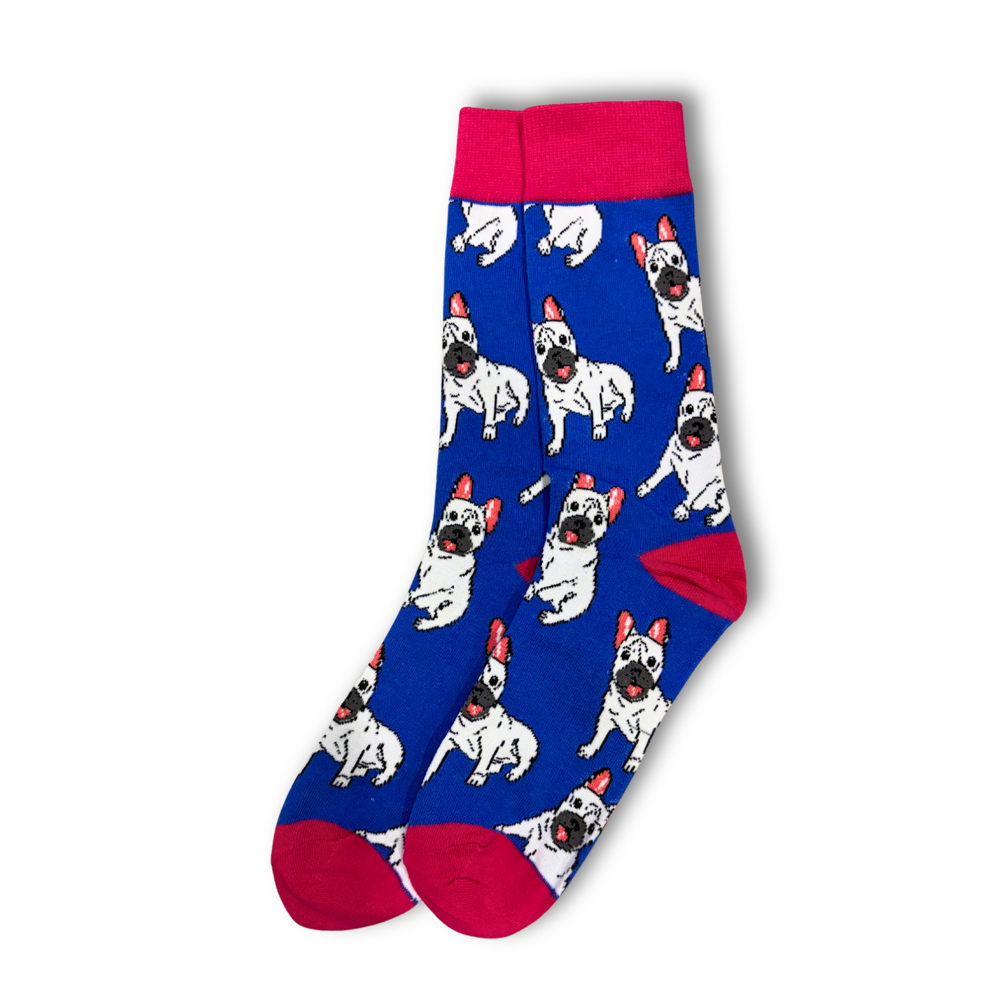Blue Bulldog Socks