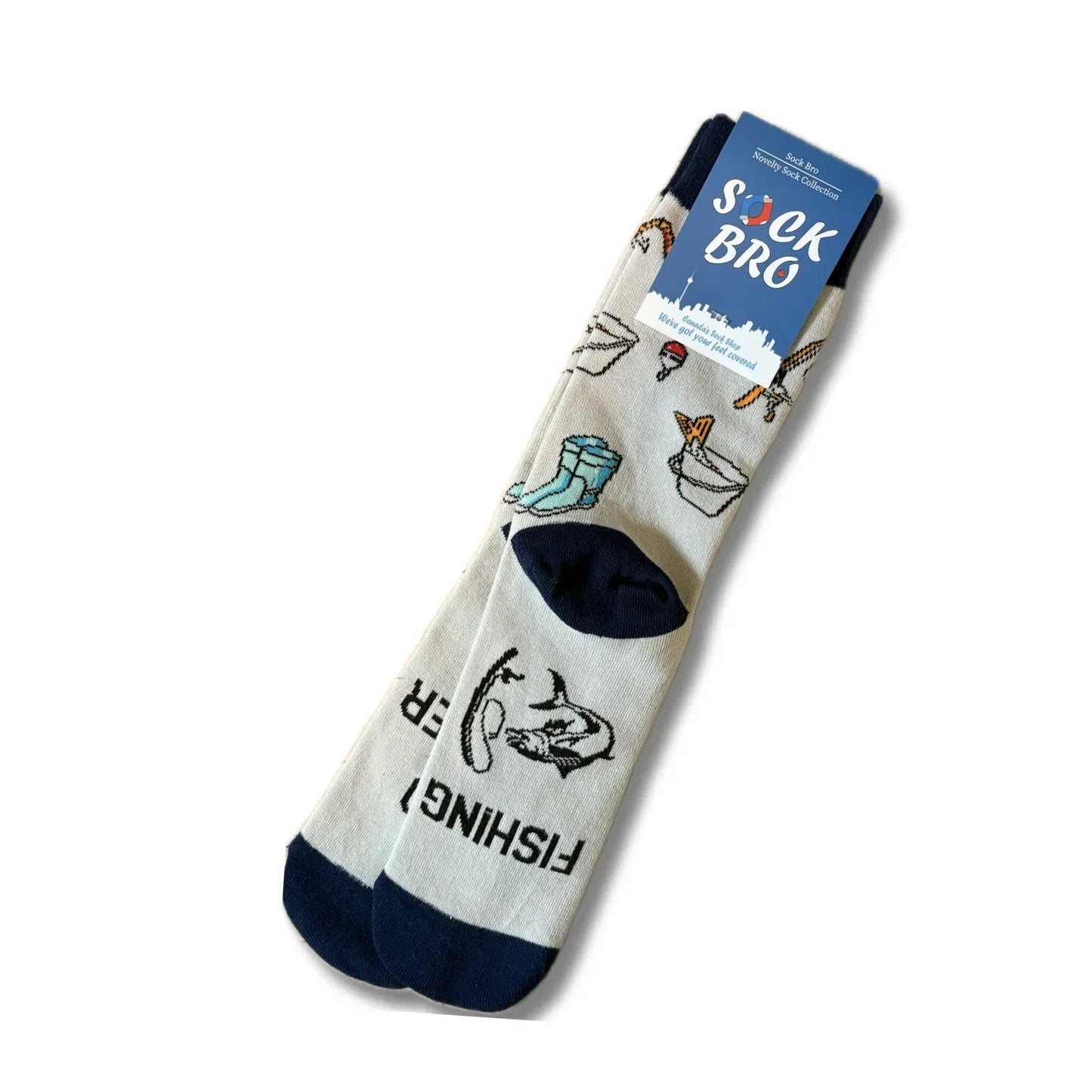 I'd Rather Be Fishing Socks - Sock Bro 