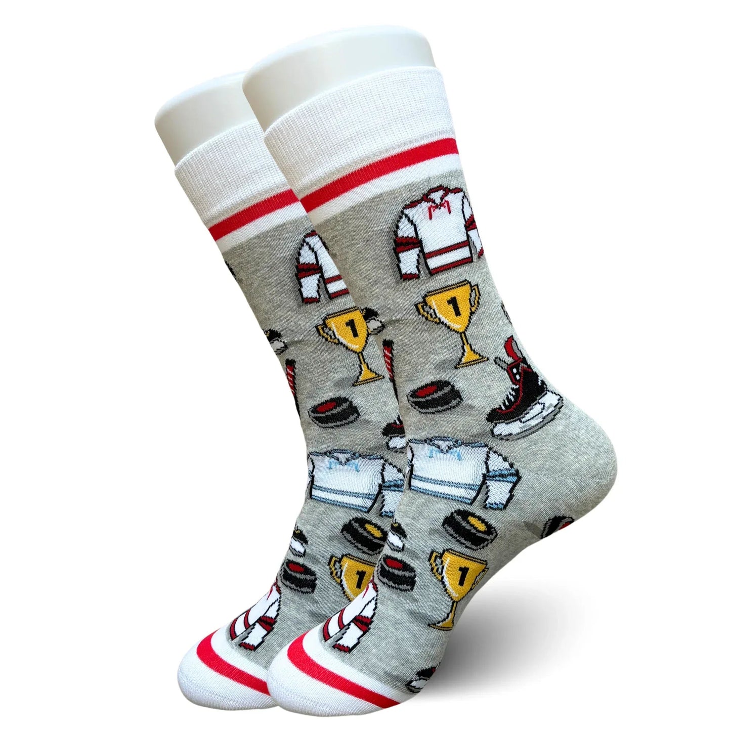 Grey Hockey Socks - Sock Bro 