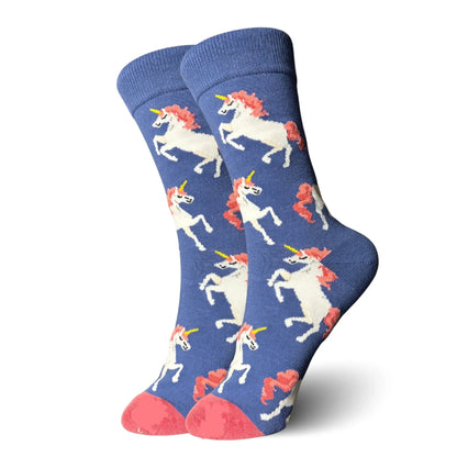 Blue Unicorn Socks