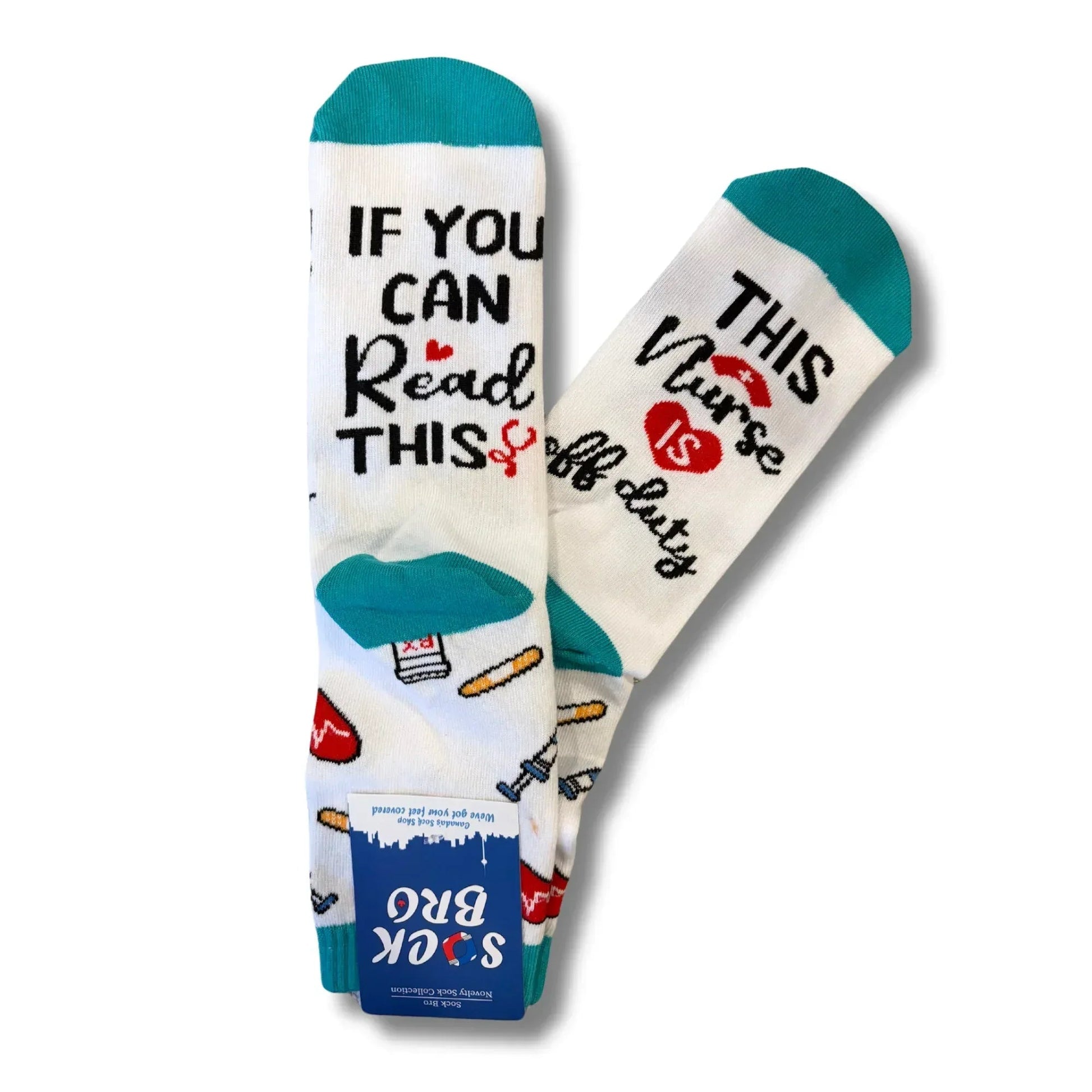 White Nursing Socks - Sock Bro 