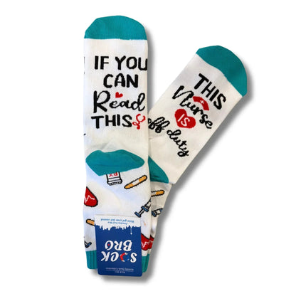 White Nursing Socks - Sock Bro 