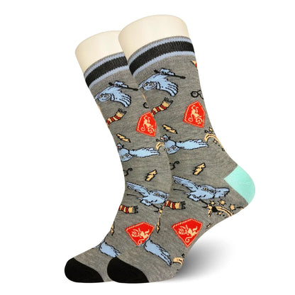 Grey Hogwarts Socks - Sock Bro 