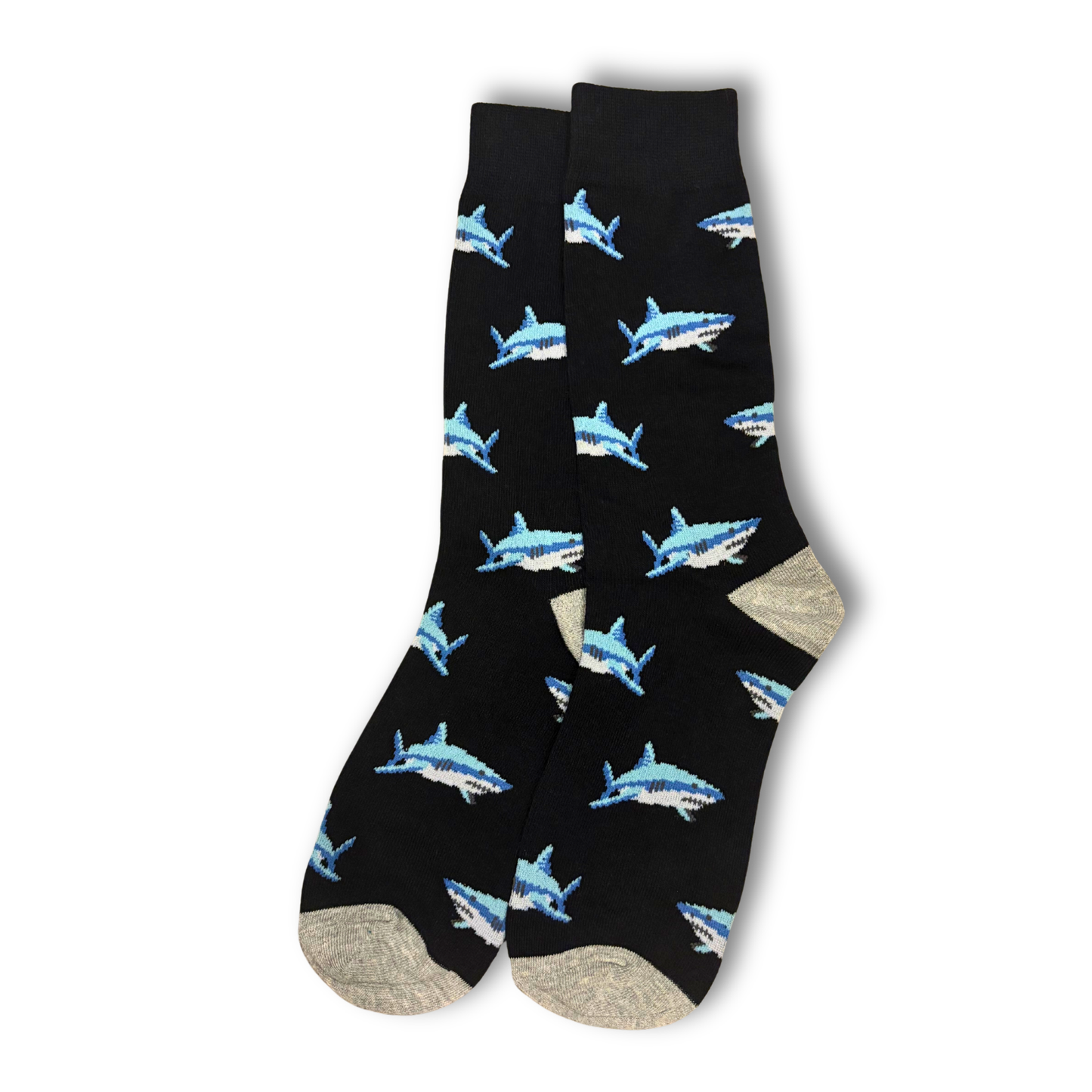 Light Blue Shark Socks
