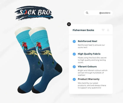 Blue Fishing Socks