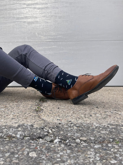 Black Sail Boat Socks