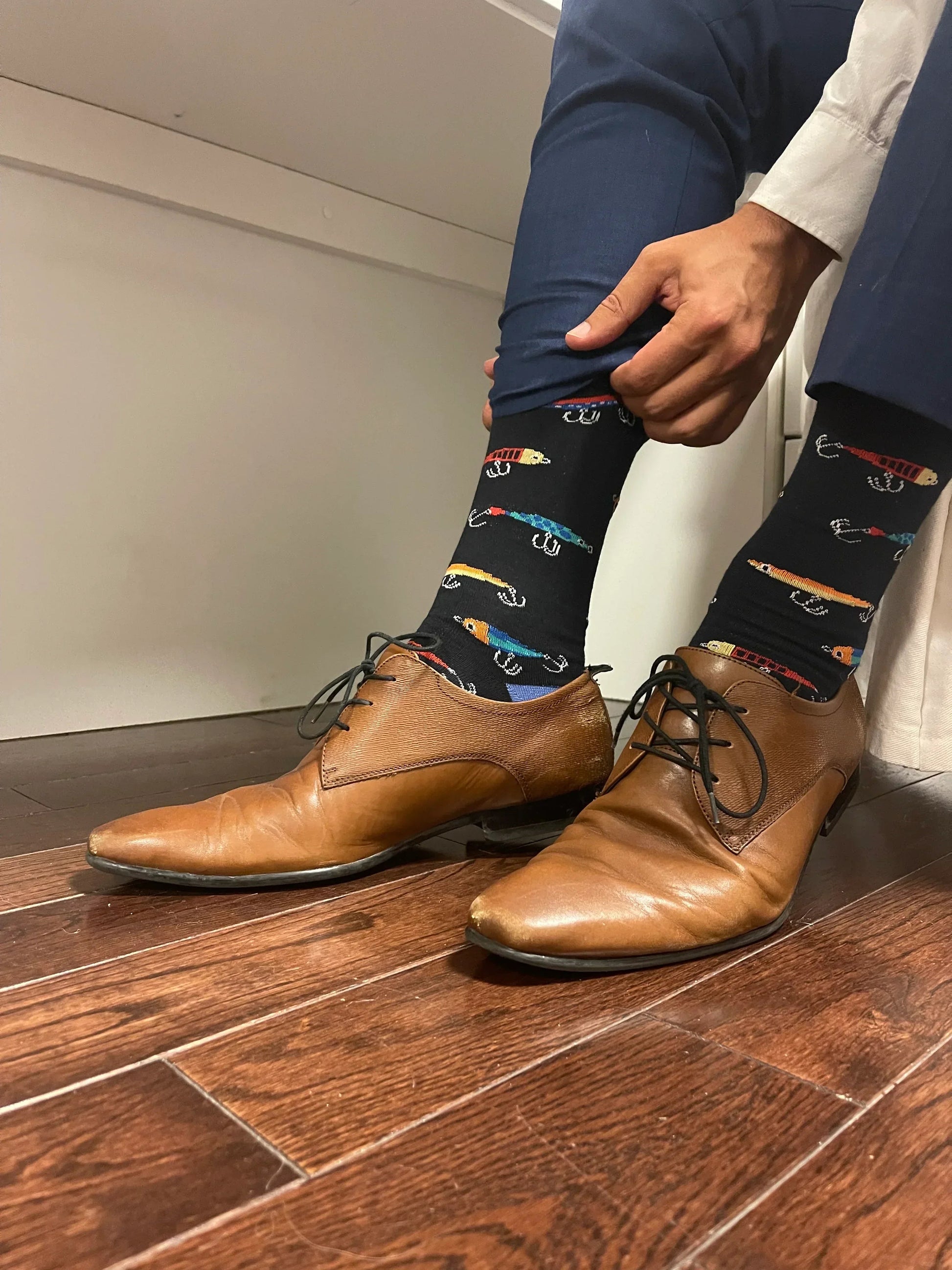 Black Fishing Lure Socks - Sock Bro 