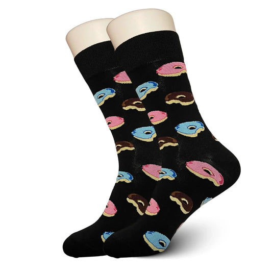 Black Donut Socks - Sock Bro 