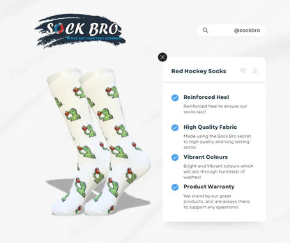 White Kermit Tea Socks - Sock Bro 