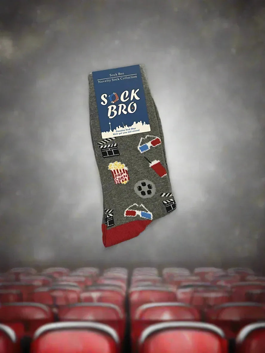 Grey Movie Socks - Sock Bro 