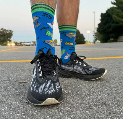 Blue Video Game Socks