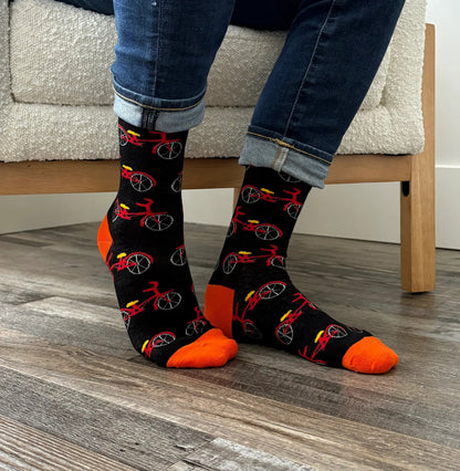 Black Bicycle Socks - Sock Bro 