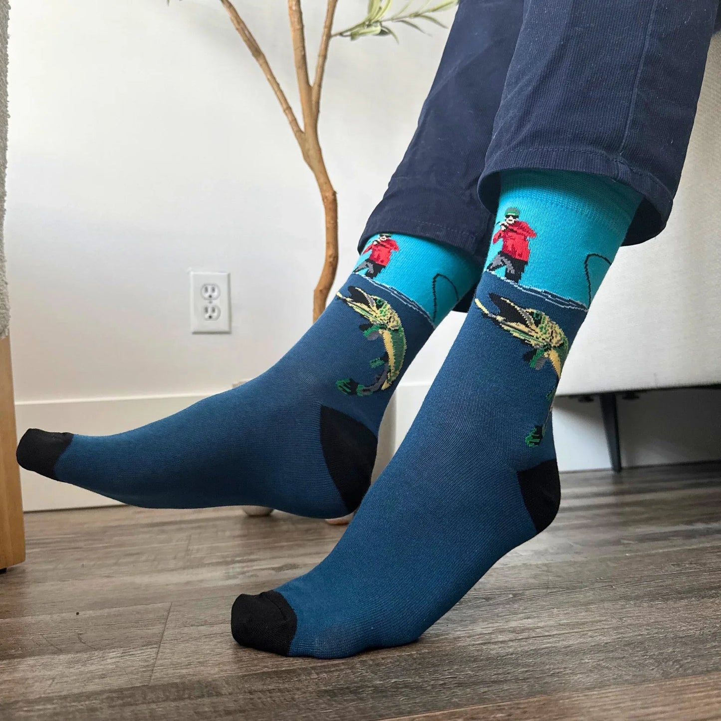 Blue Fishing Socks