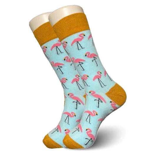 Pink Flamingo Socks - Sock Bro 