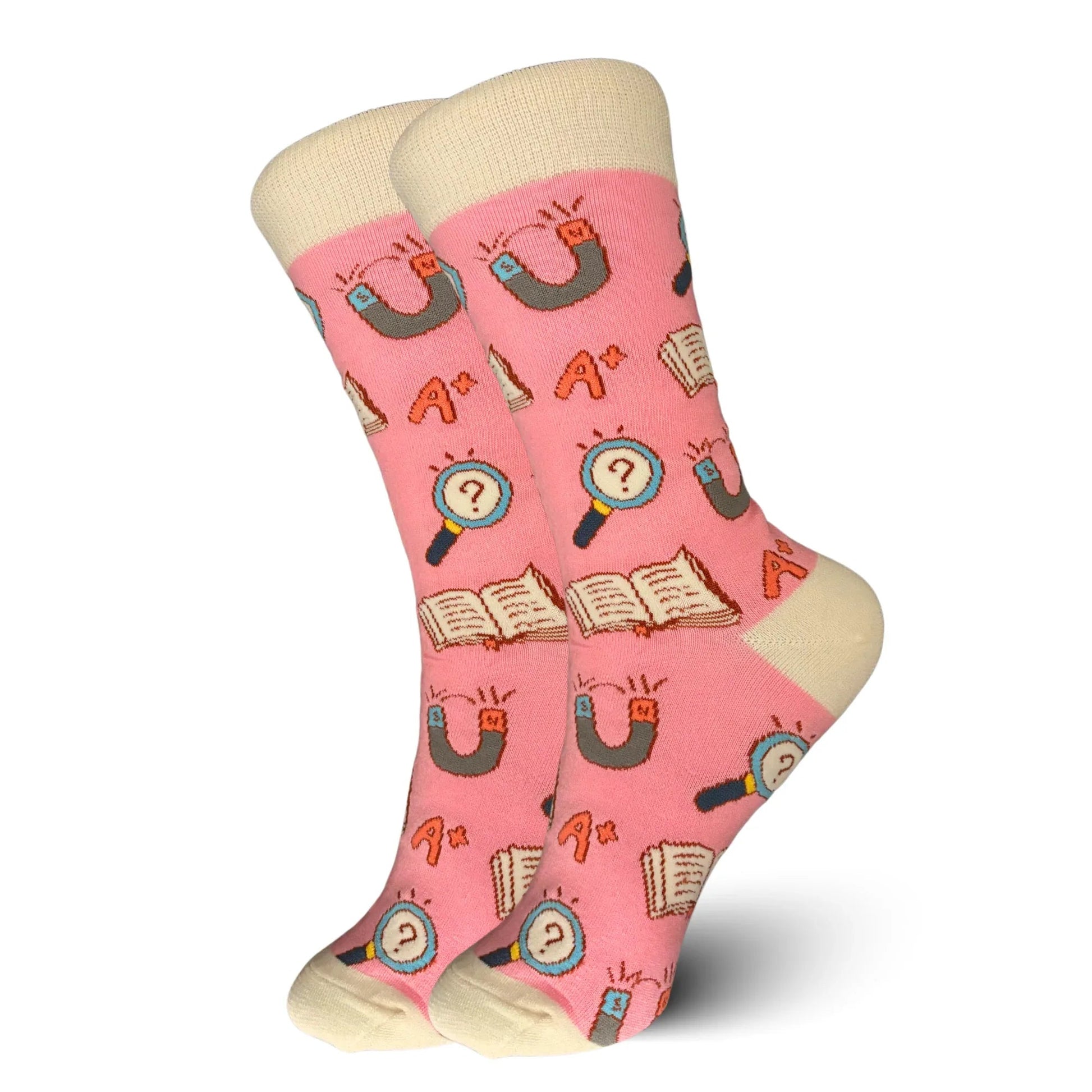 Pink Reading Socks - Sock Bro 