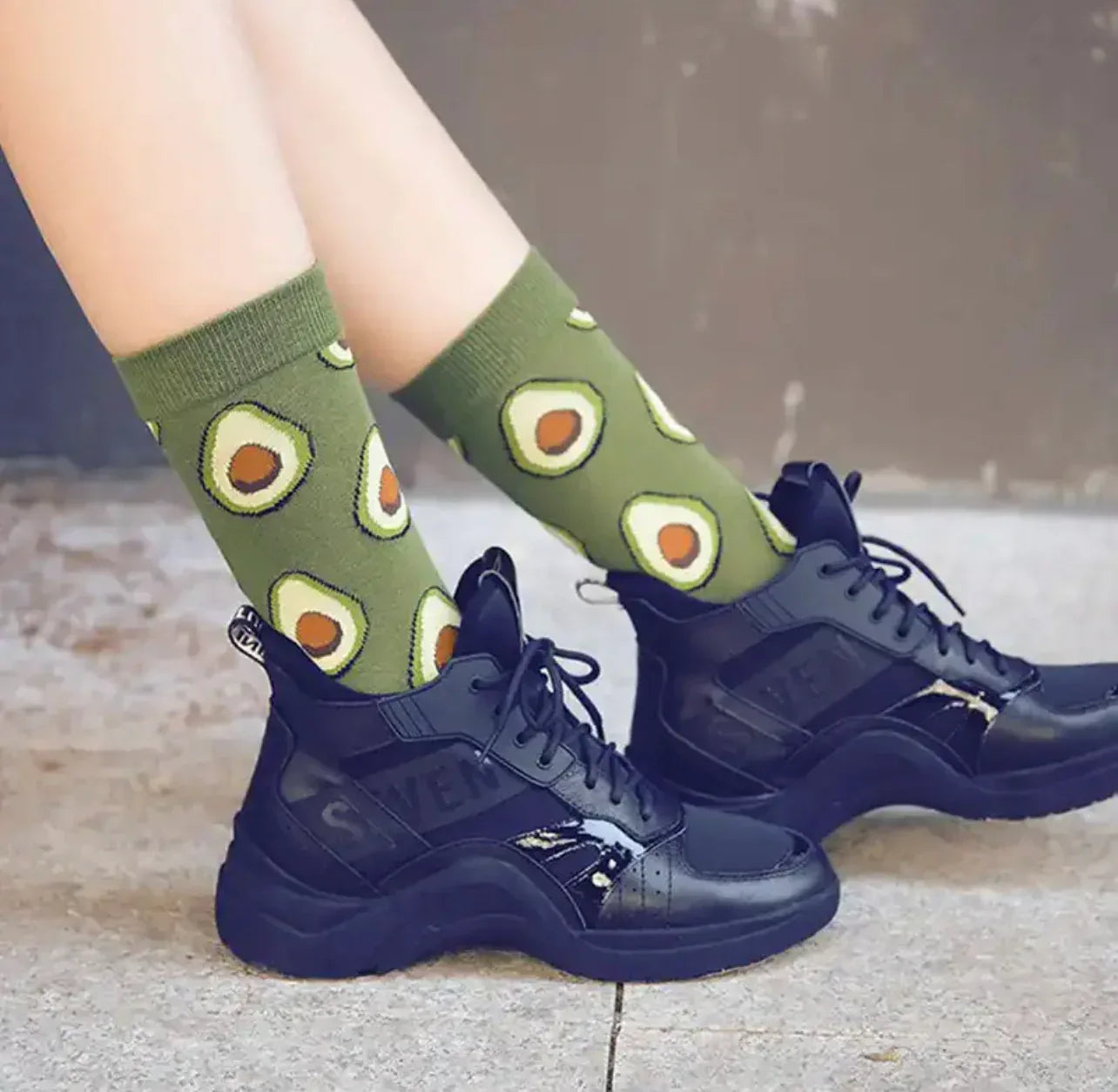 Green Women's Avocado Socks - Sock Bro 
