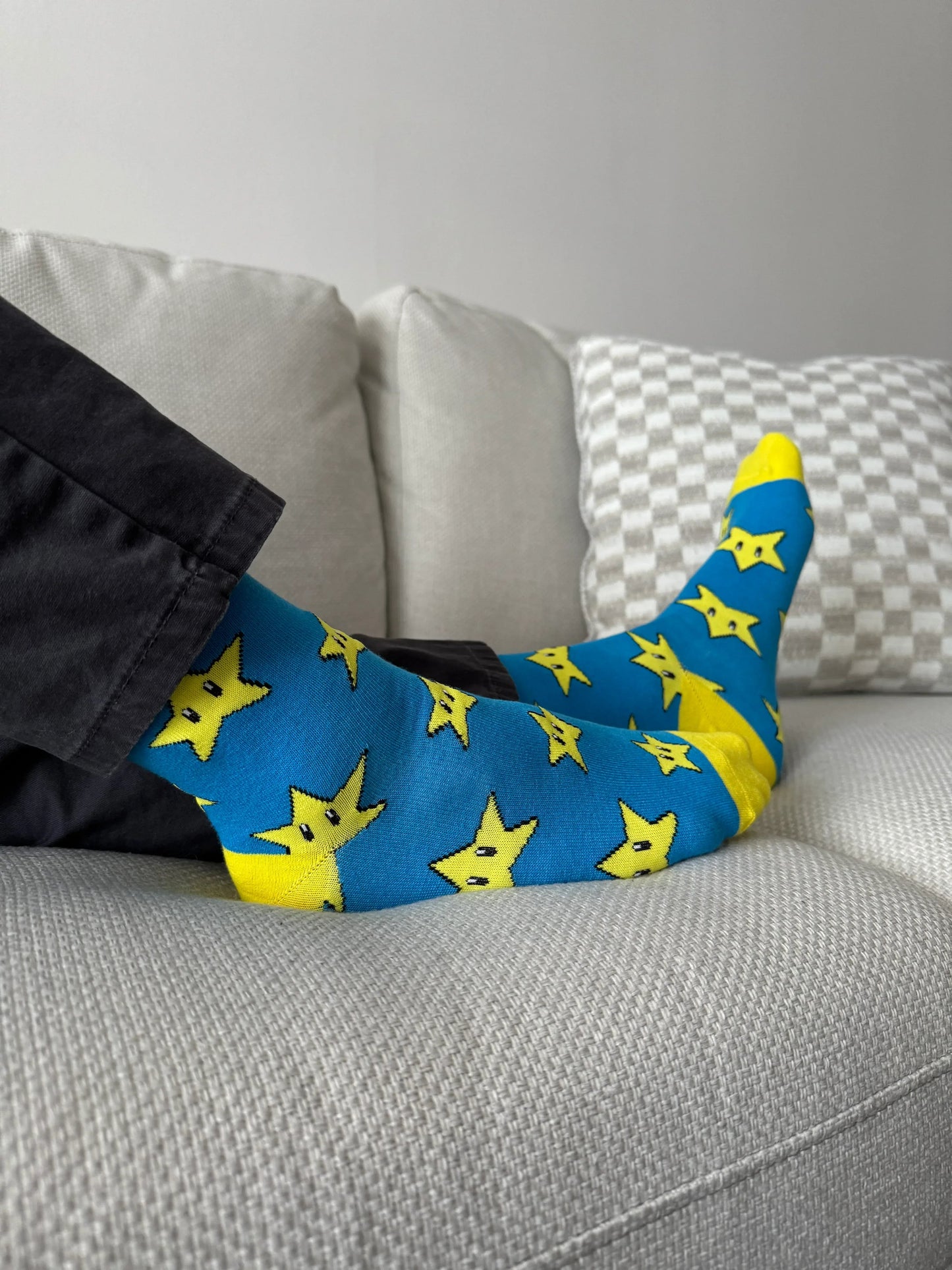 Blue Shining Star Socks