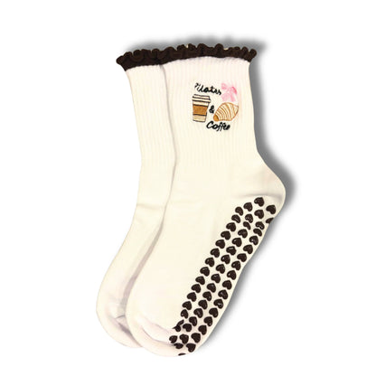 Pilates and Coffee Pilates Socks - Sock Bro 