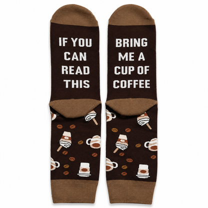 Brown Coffee Cup Socks