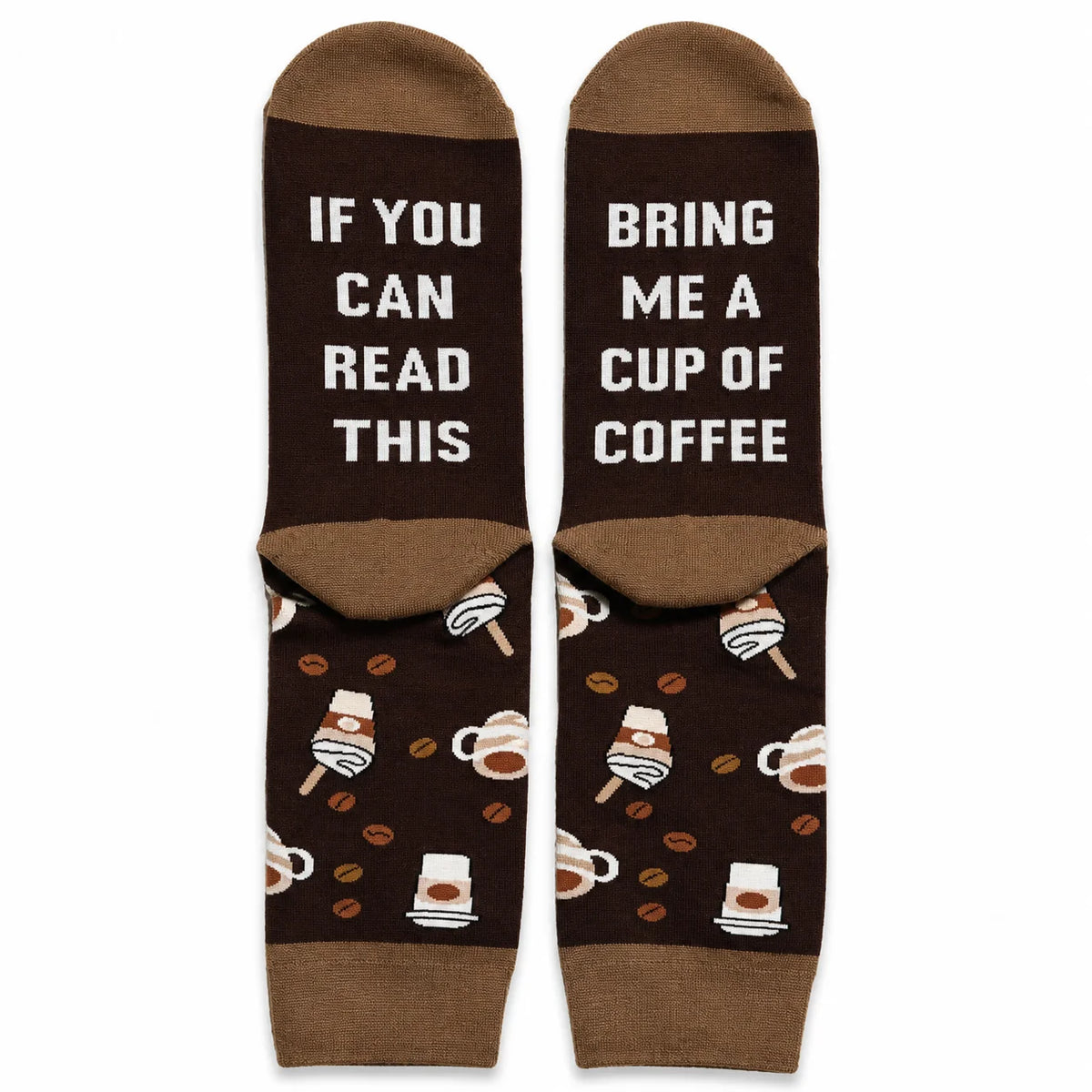 Brown Coffee Cup Socks