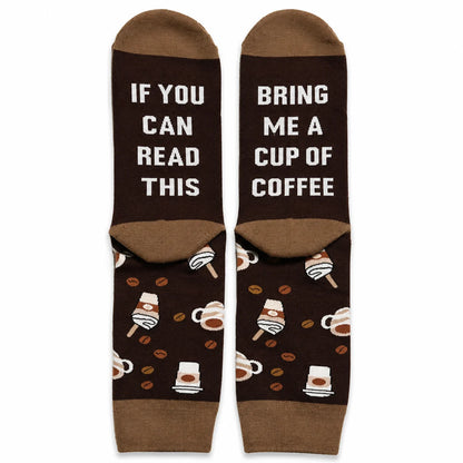 Brown Coffee Cup Socks