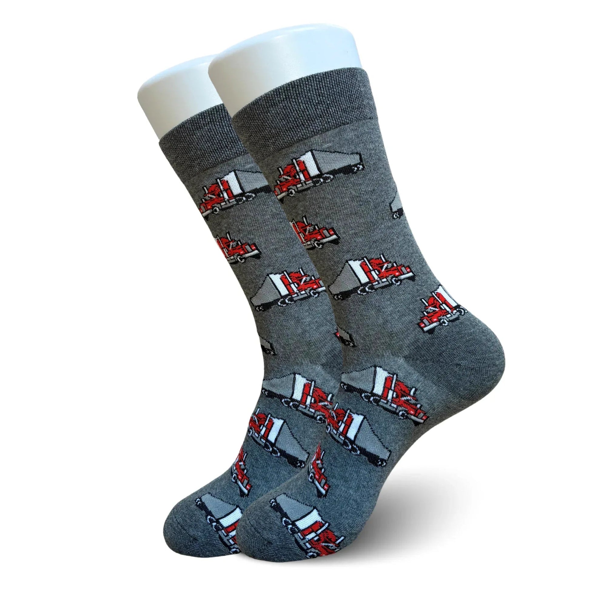 Grey Trucker Socks - Sock Bro 