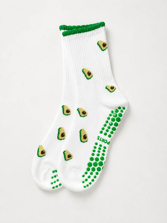 Avocado Pilates Socks