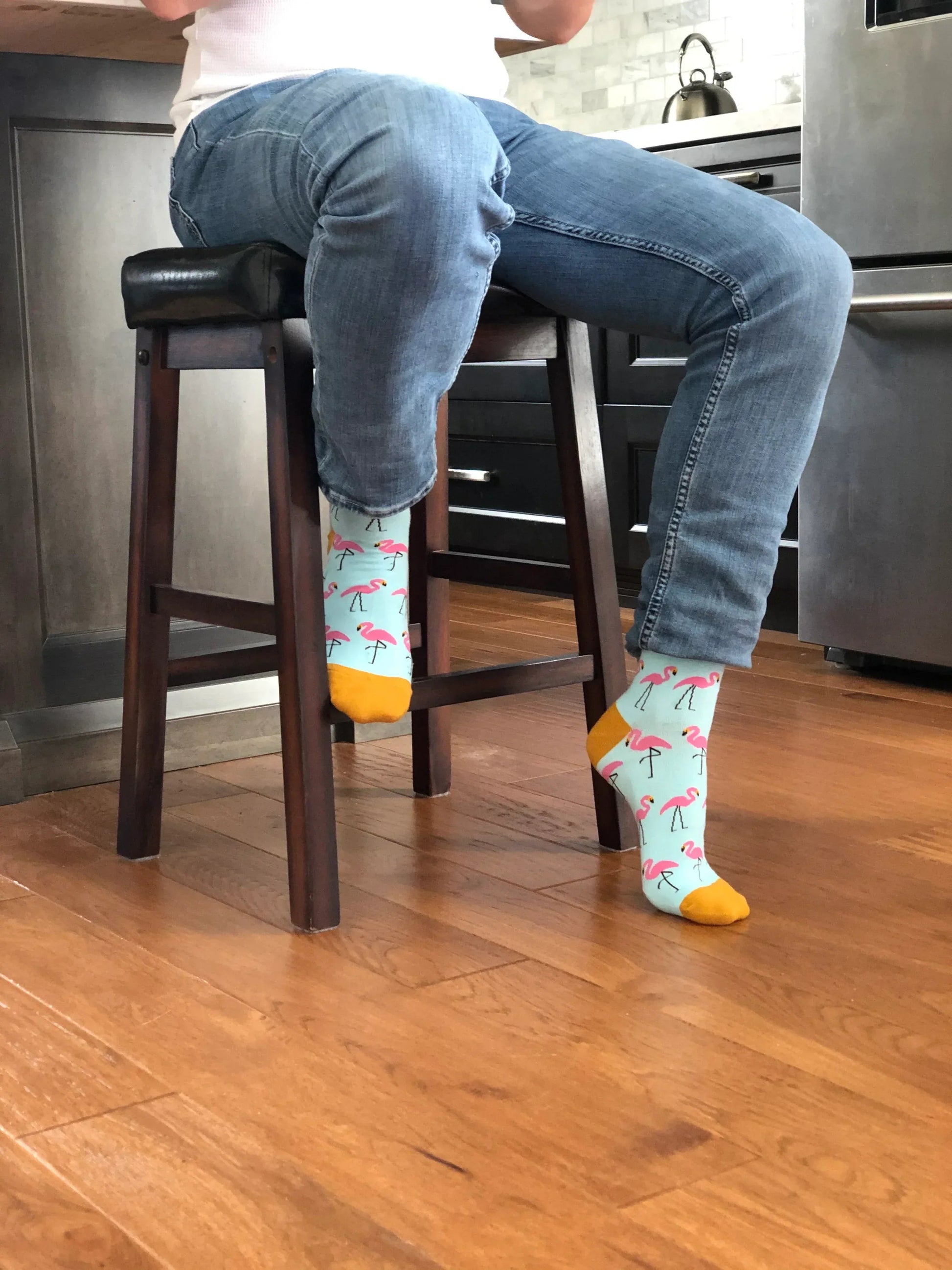 Pink Flamingo Socks - Sock Bro 