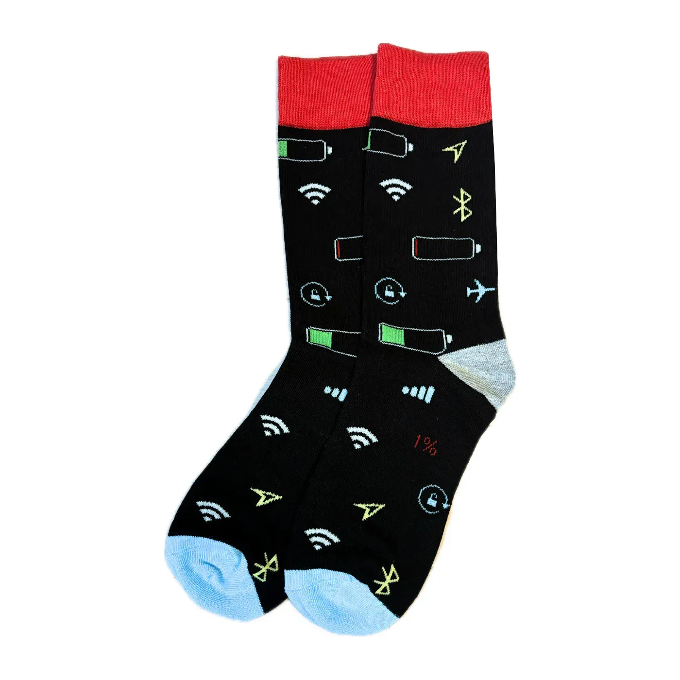 Black Cell Phone Icon Socks - Sock Bro 