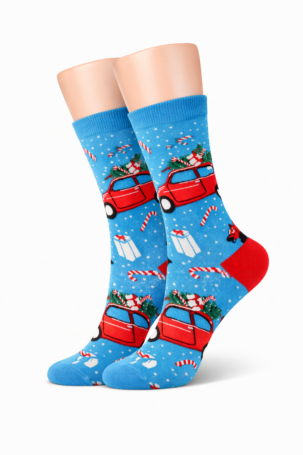 Blue Christmas Car & Gift