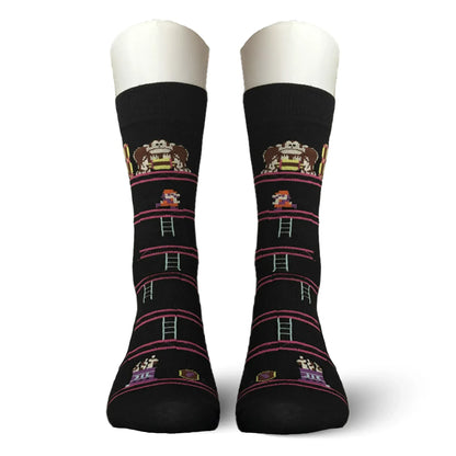 Black DK 64 Socks