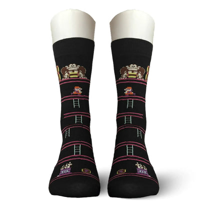Black DK 64 Socks