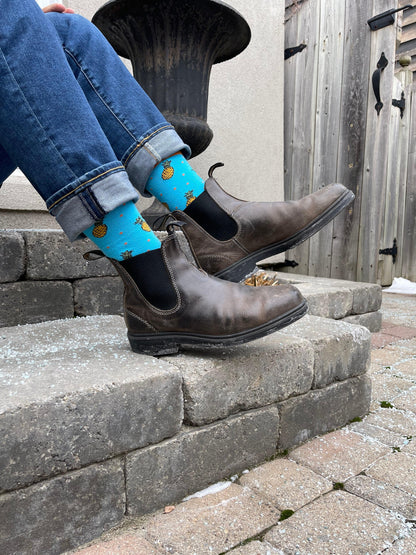 Blue Pineapple Socks