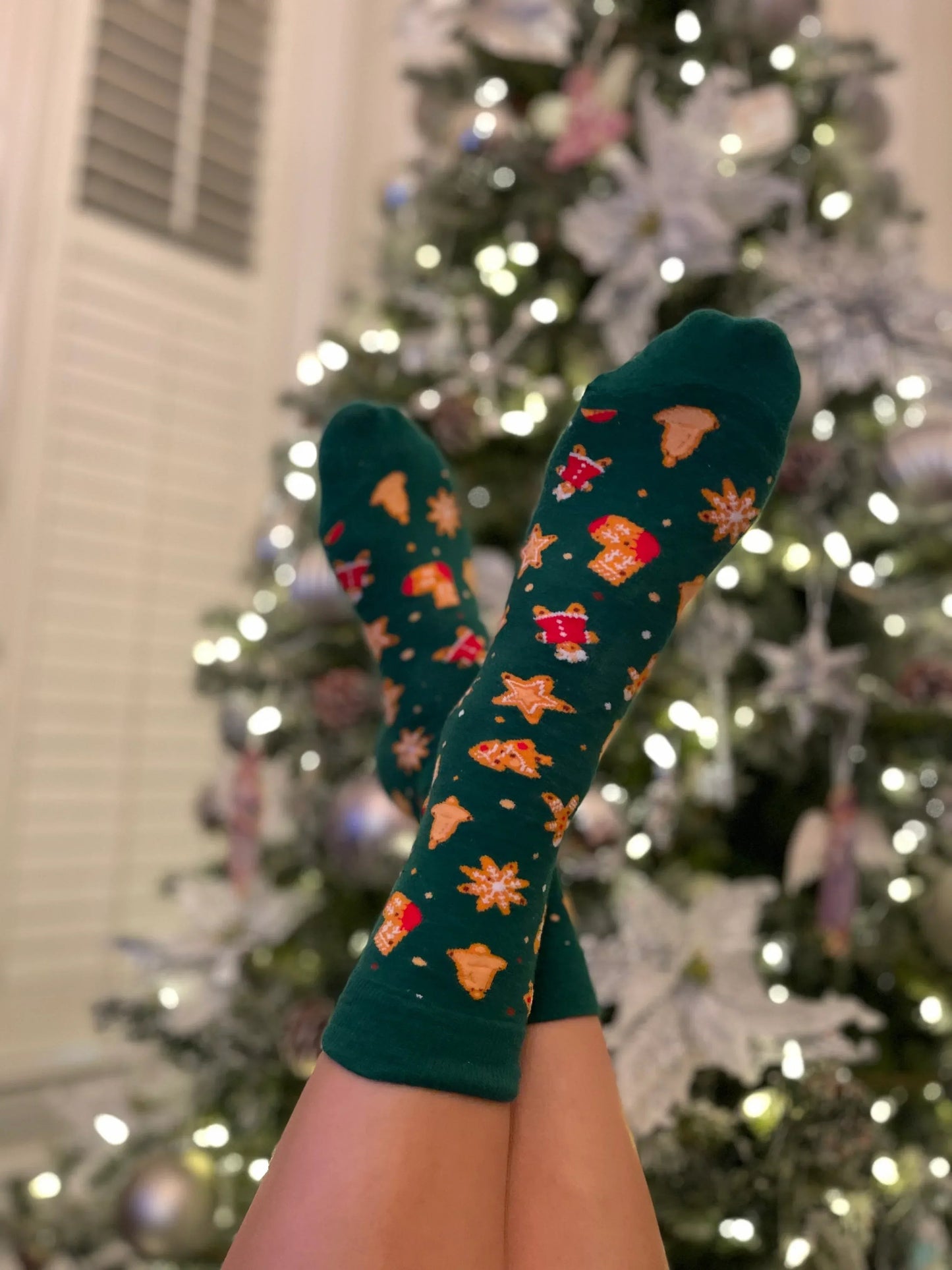 Gingerbread Cookie Socks