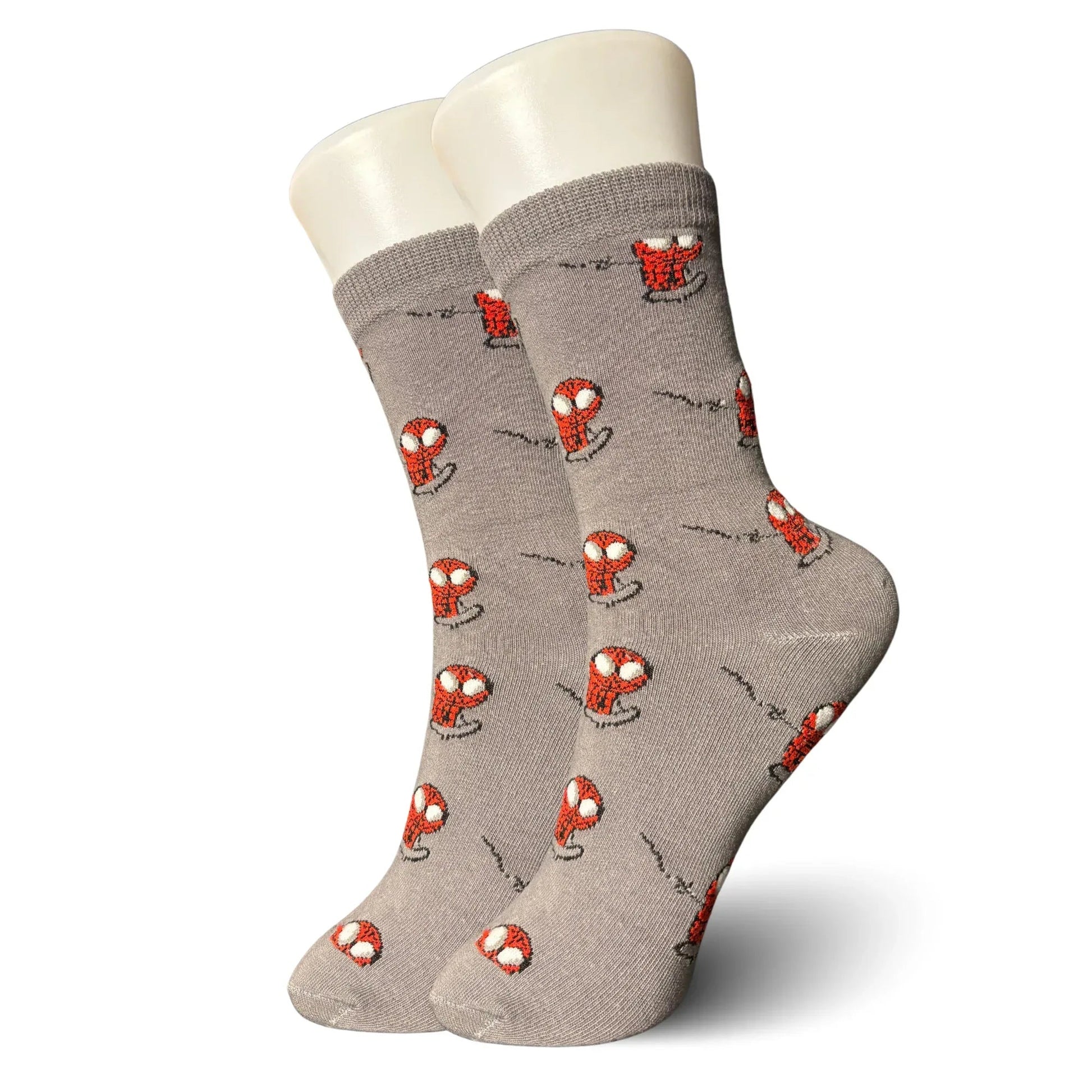 Grey Spider-boy Socks - Sock Bro 