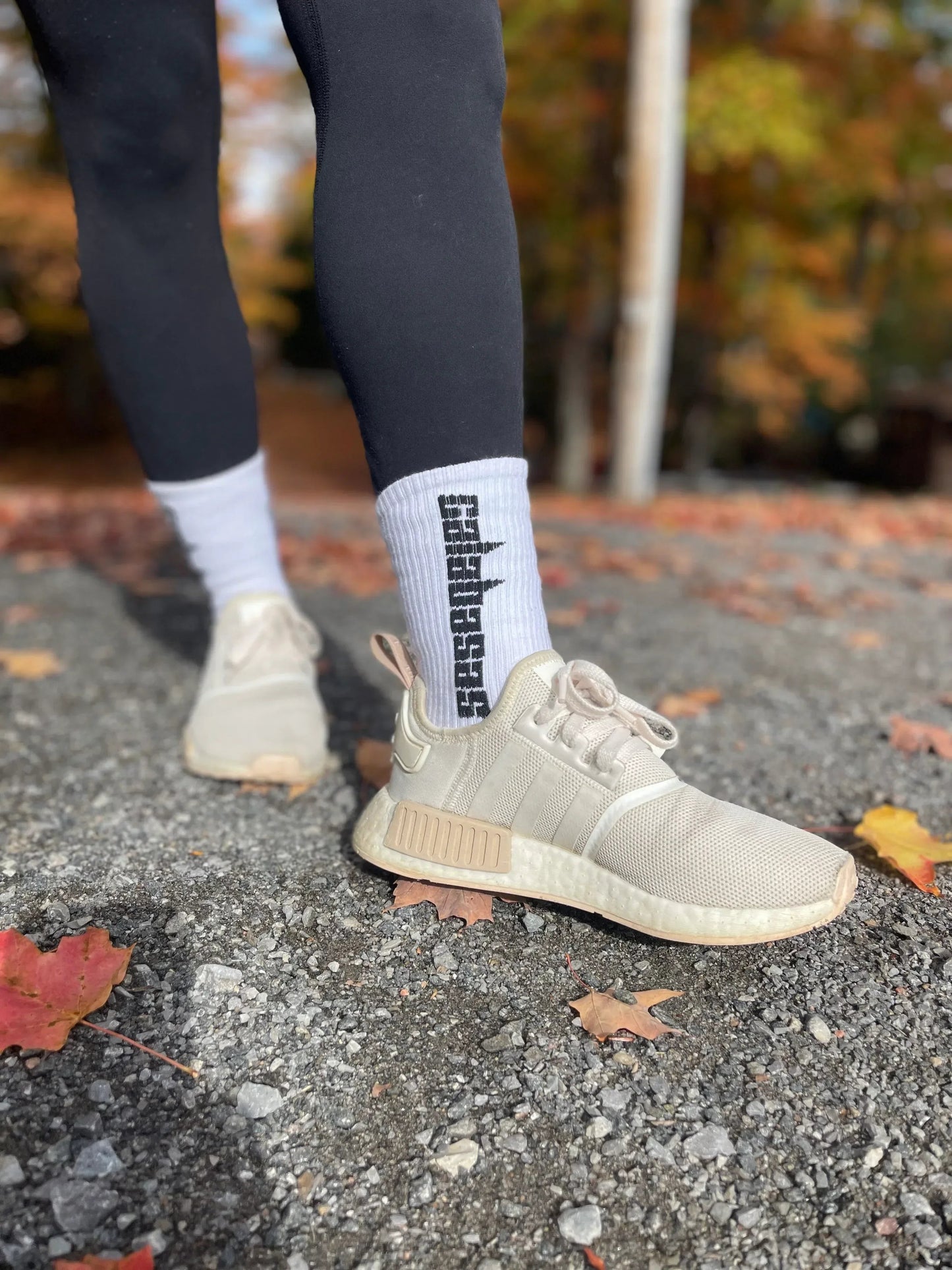 White Calabasas Socks - Sock Bro 
