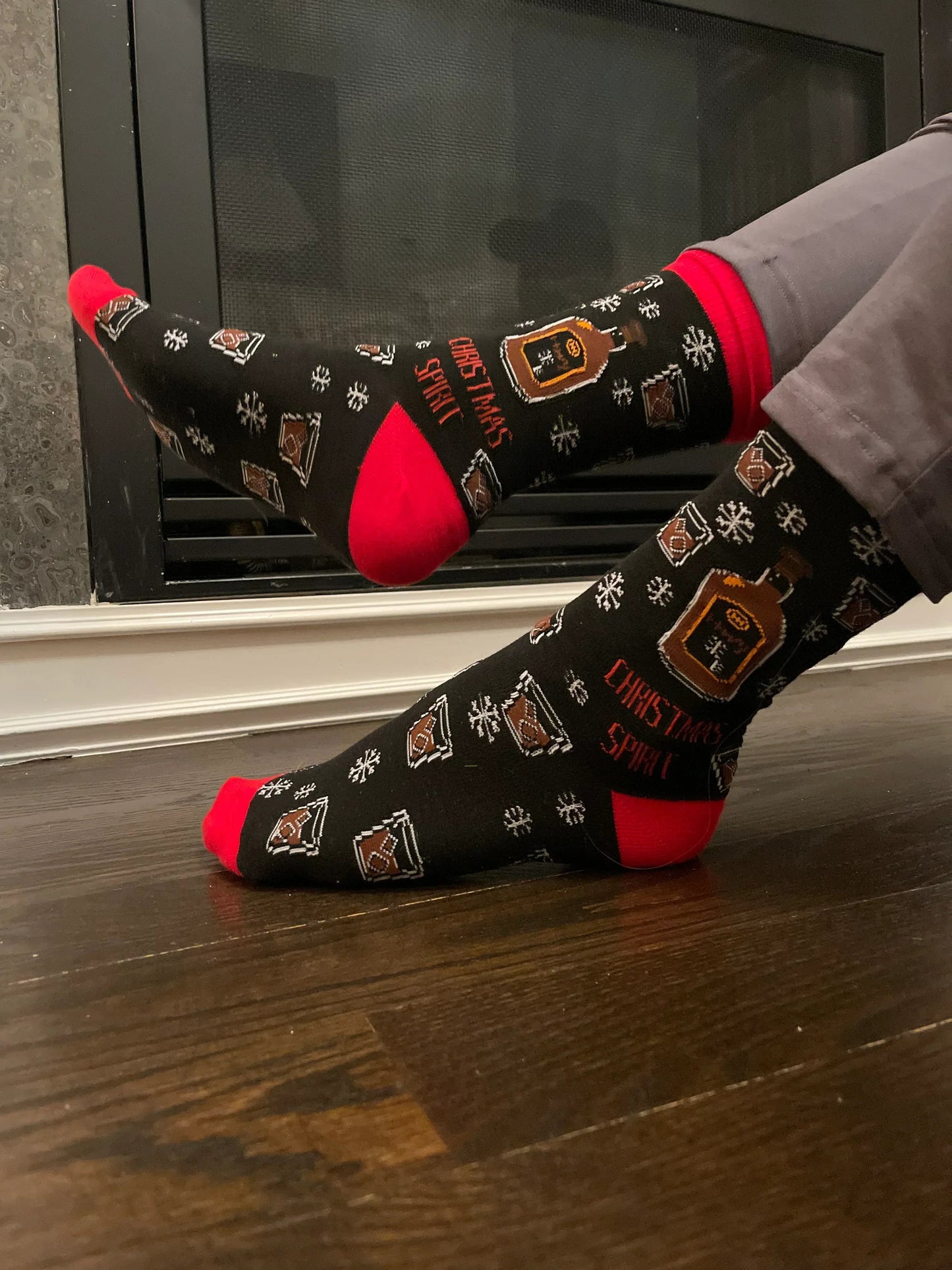 Black Winter Whiskey Socks