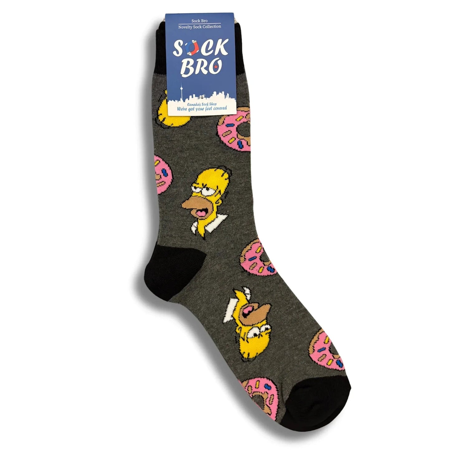 Homer Donut Socks - Sock Bro 