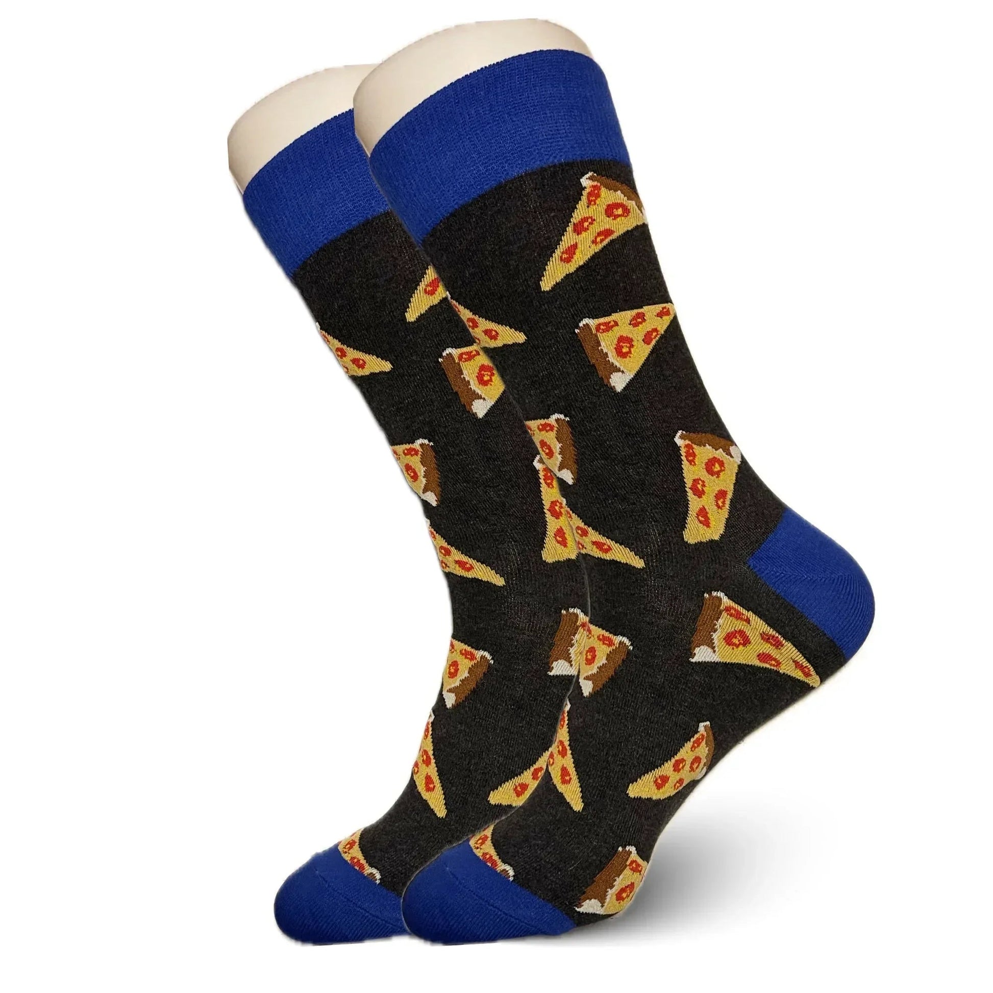Grey Pizza Socks - Sock Bro 