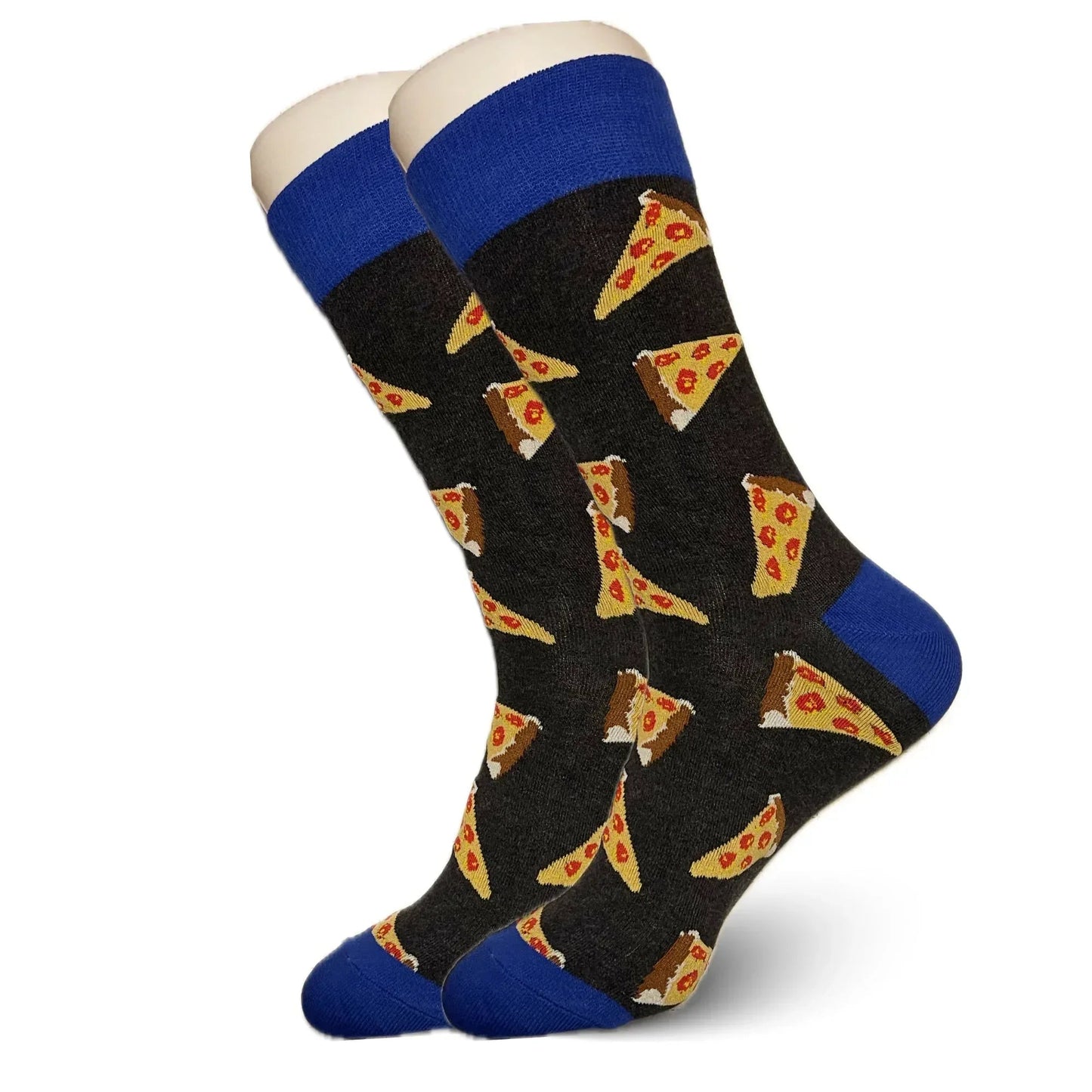Grey Pizza Socks - Sock Bro 